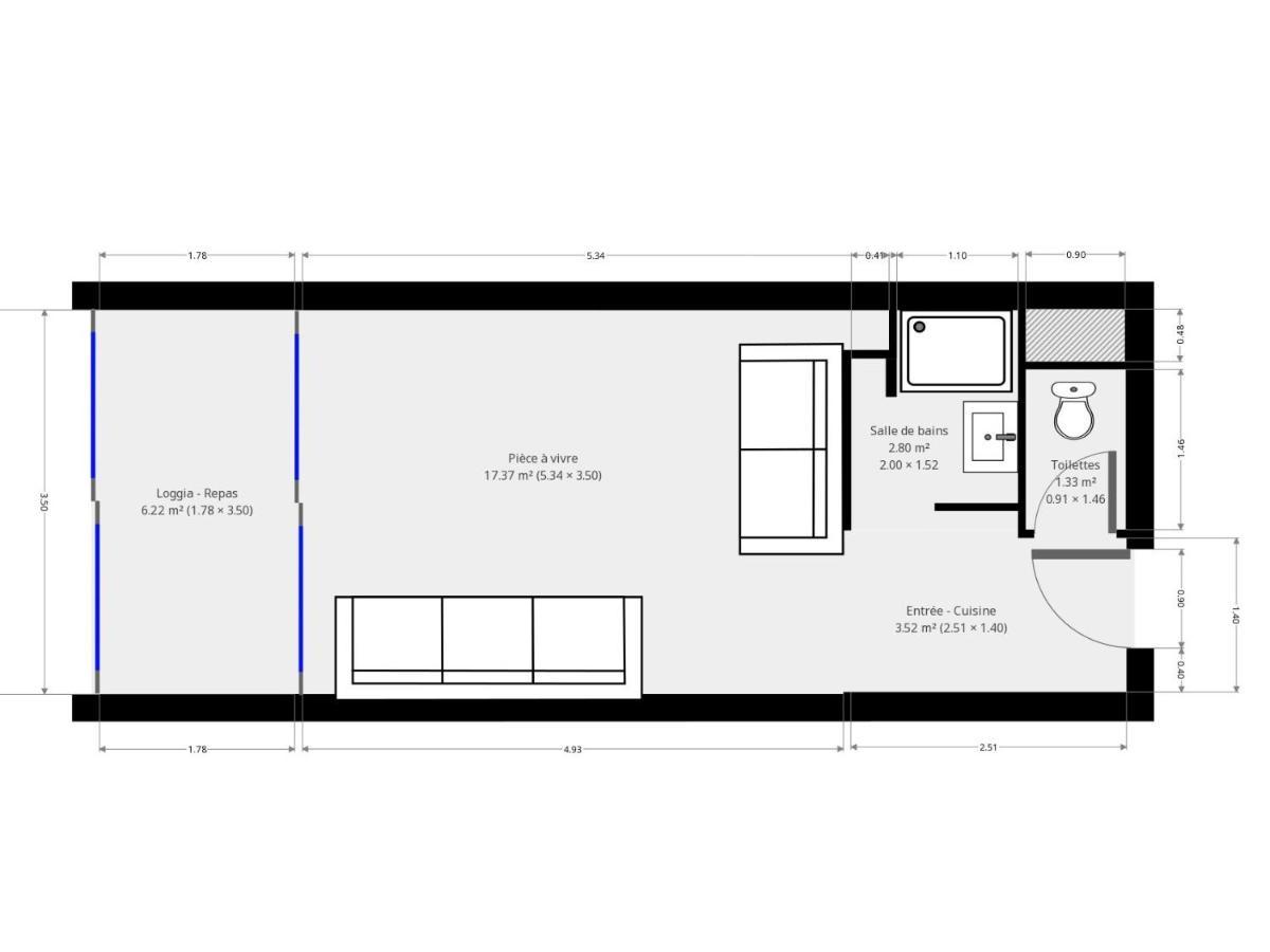 Studio 2-3 Pers Parking Clim Vue Port Et Mer La Grande Motte Luaran gambar