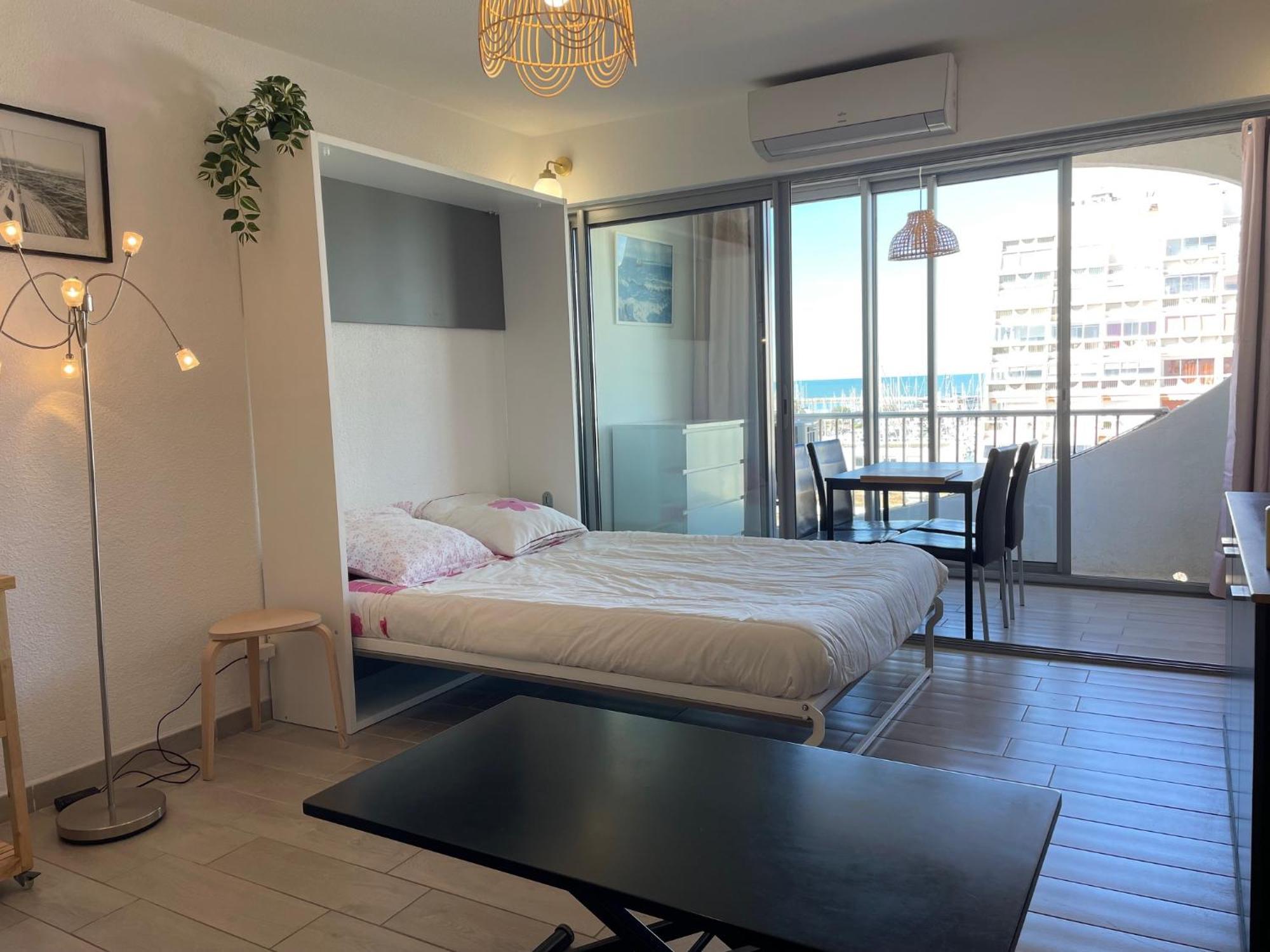 Studio 2-3 Pers Parking Clim Vue Port Et Mer La Grande Motte Luaran gambar