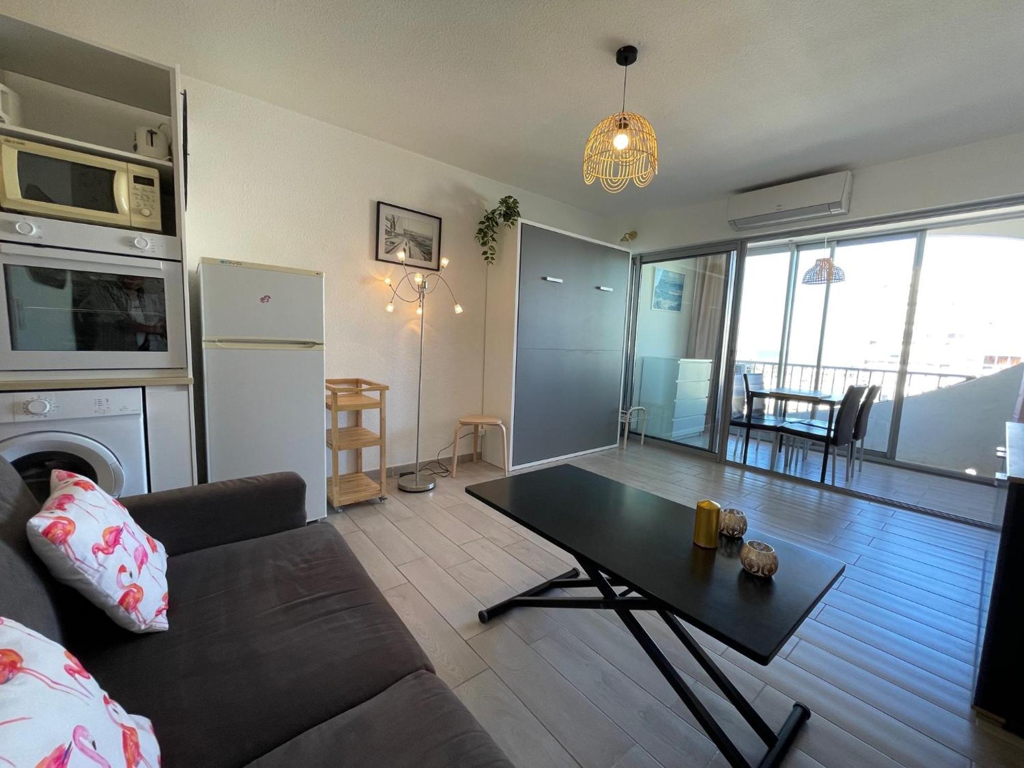 Studio 2-3 Pers Parking Clim Vue Port Et Mer La Grande Motte Luaran gambar