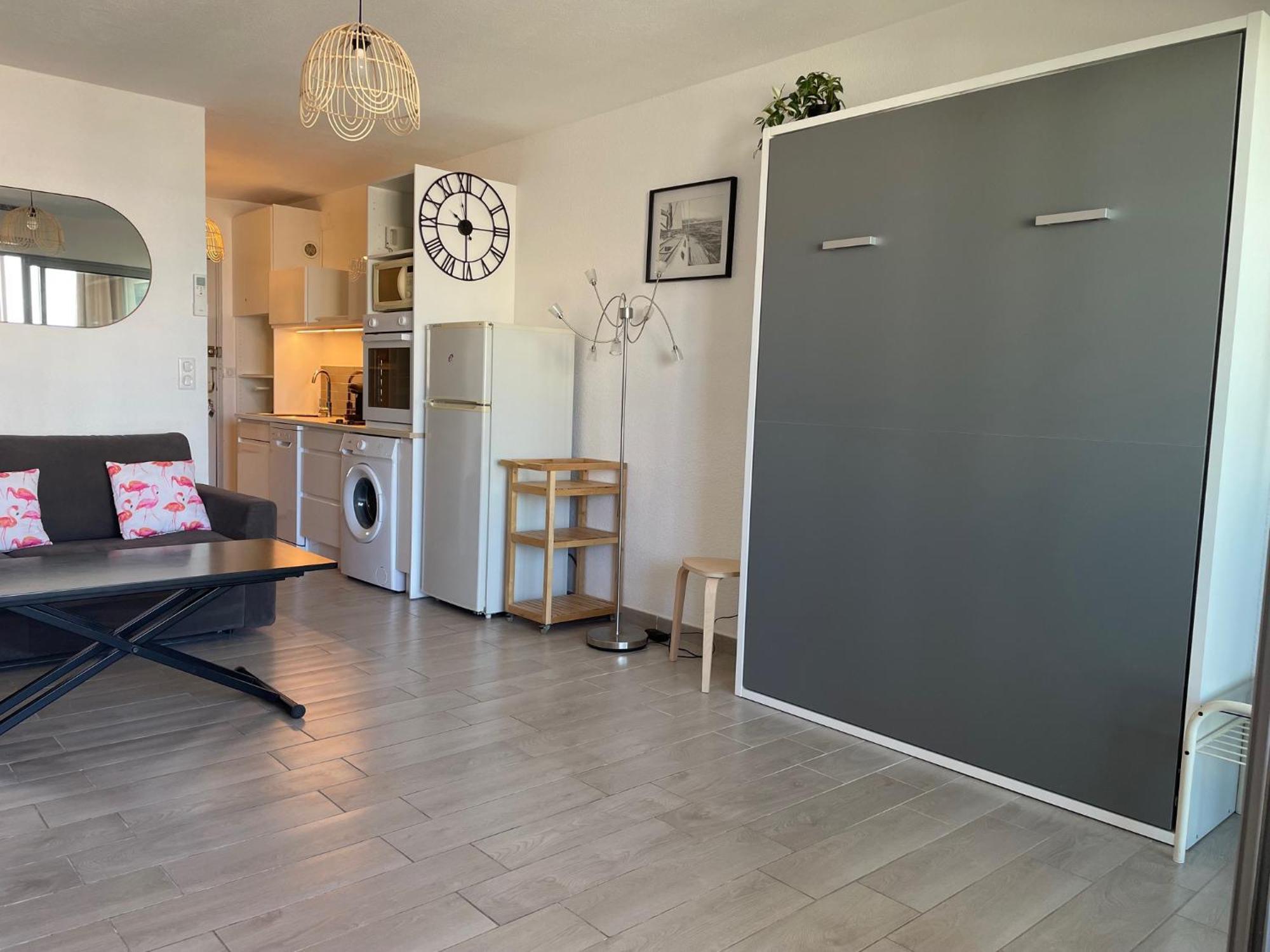 Studio 2-3 Pers Parking Clim Vue Port Et Mer La Grande Motte Luaran gambar