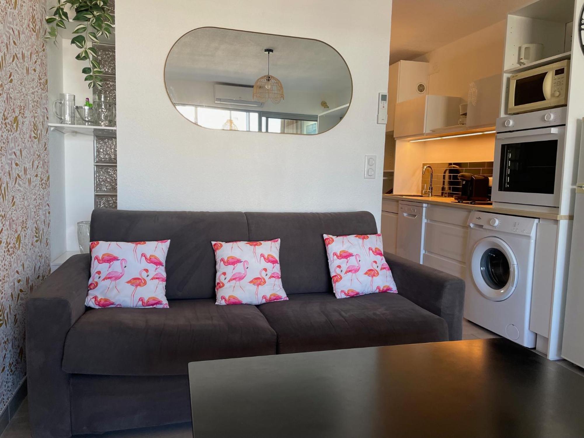 Studio 2-3 Pers Parking Clim Vue Port Et Mer La Grande Motte Luaran gambar