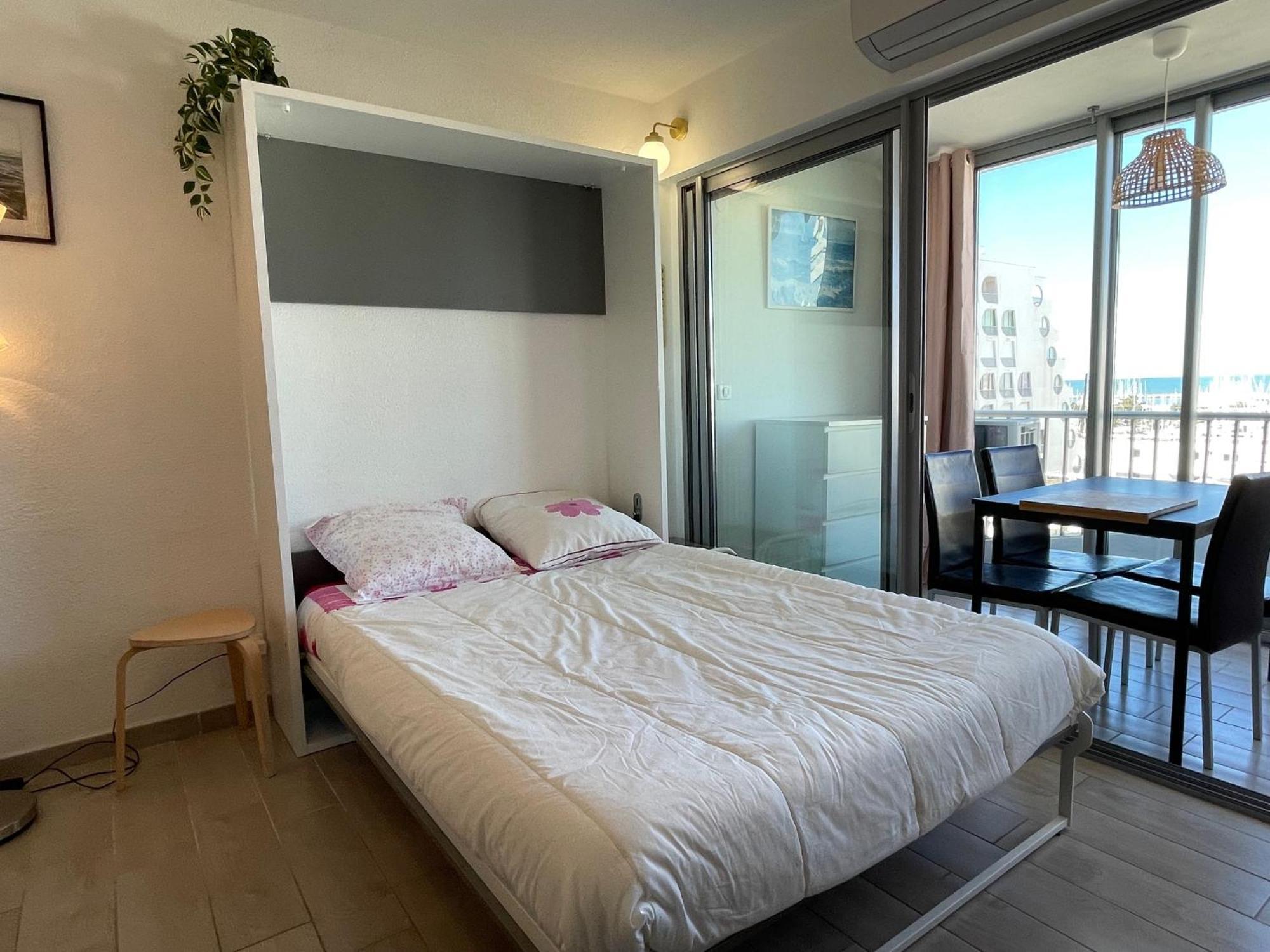 Studio 2-3 Pers Parking Clim Vue Port Et Mer La Grande Motte Luaran gambar
