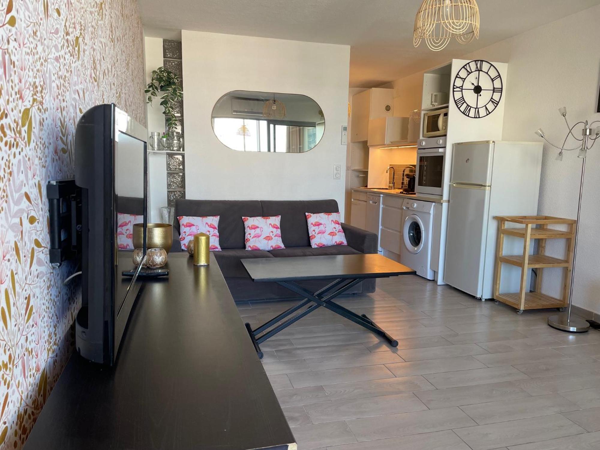 Studio 2-3 Pers Parking Clim Vue Port Et Mer La Grande Motte Luaran gambar