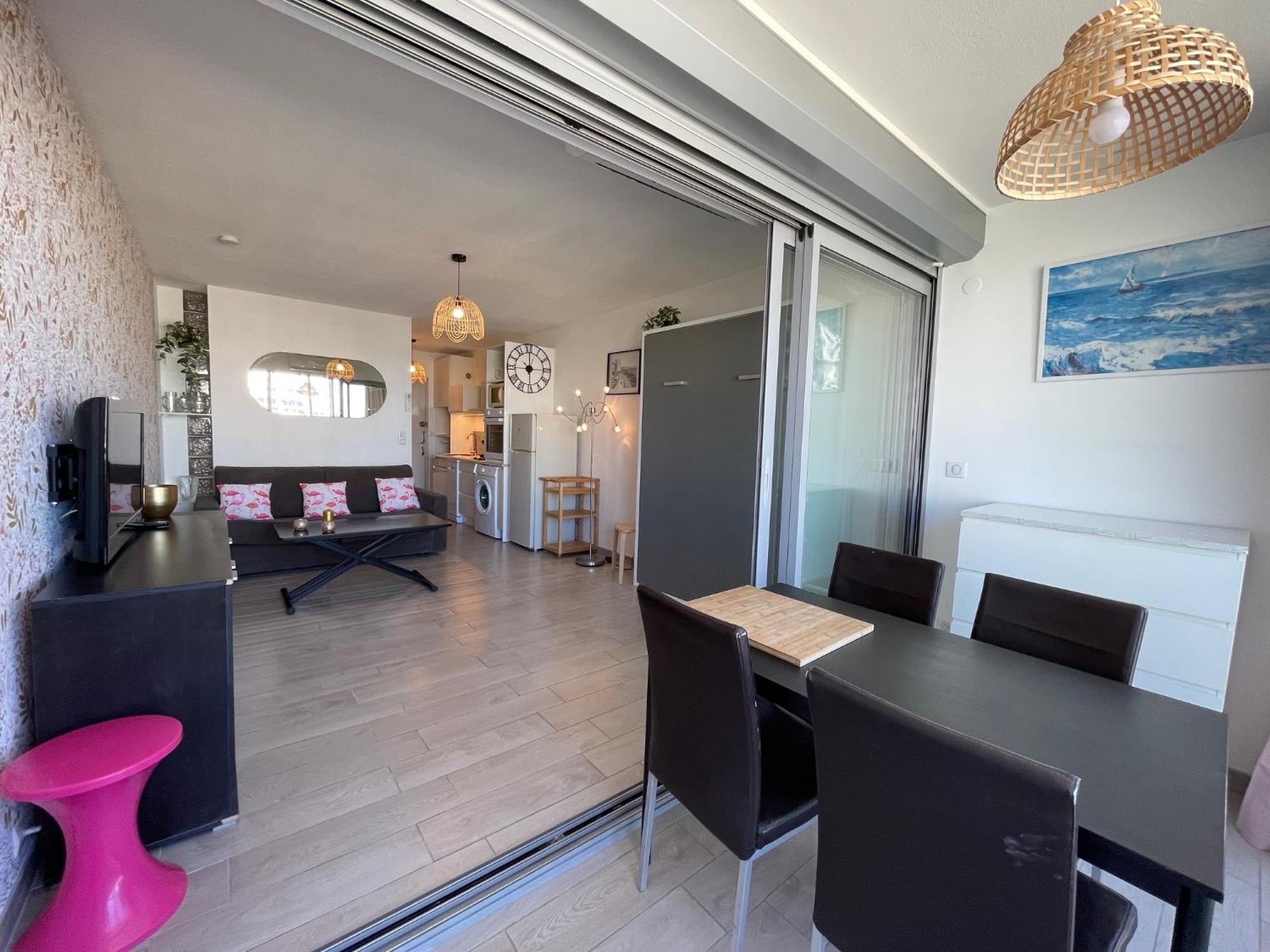 Studio 2-3 Pers Parking Clim Vue Port Et Mer La Grande Motte Luaran gambar